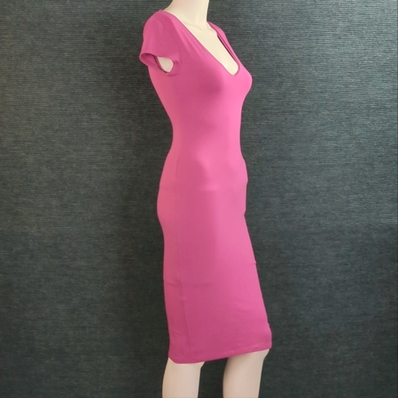 See You Monday! Pink Tee Shirt Dress - Picture 4 of 9